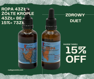 ZDROWY DUET ROPA + ŻÓŁTE KROPLE 2X50ML